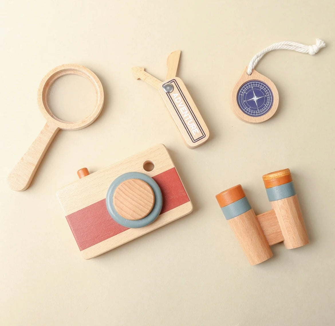 Adventure Essentials: 5-Piece Wooden Discovery Set