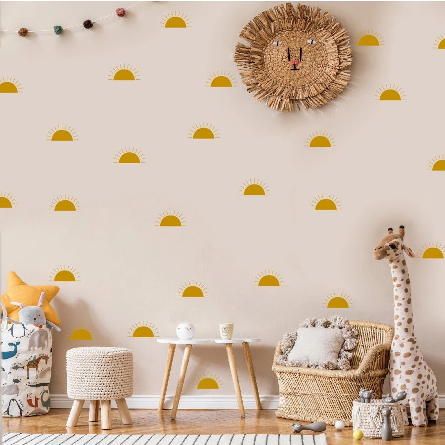 Sun wall stickers