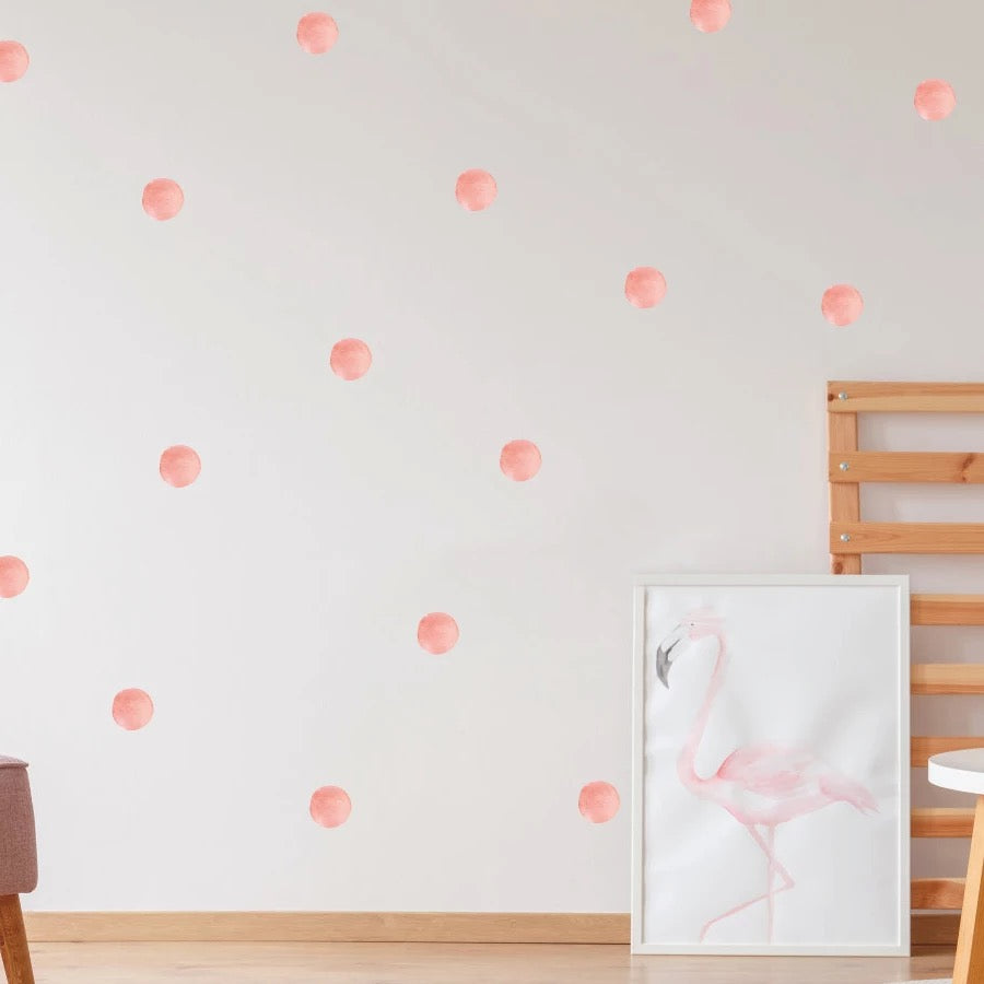 Pink dot wall stickers