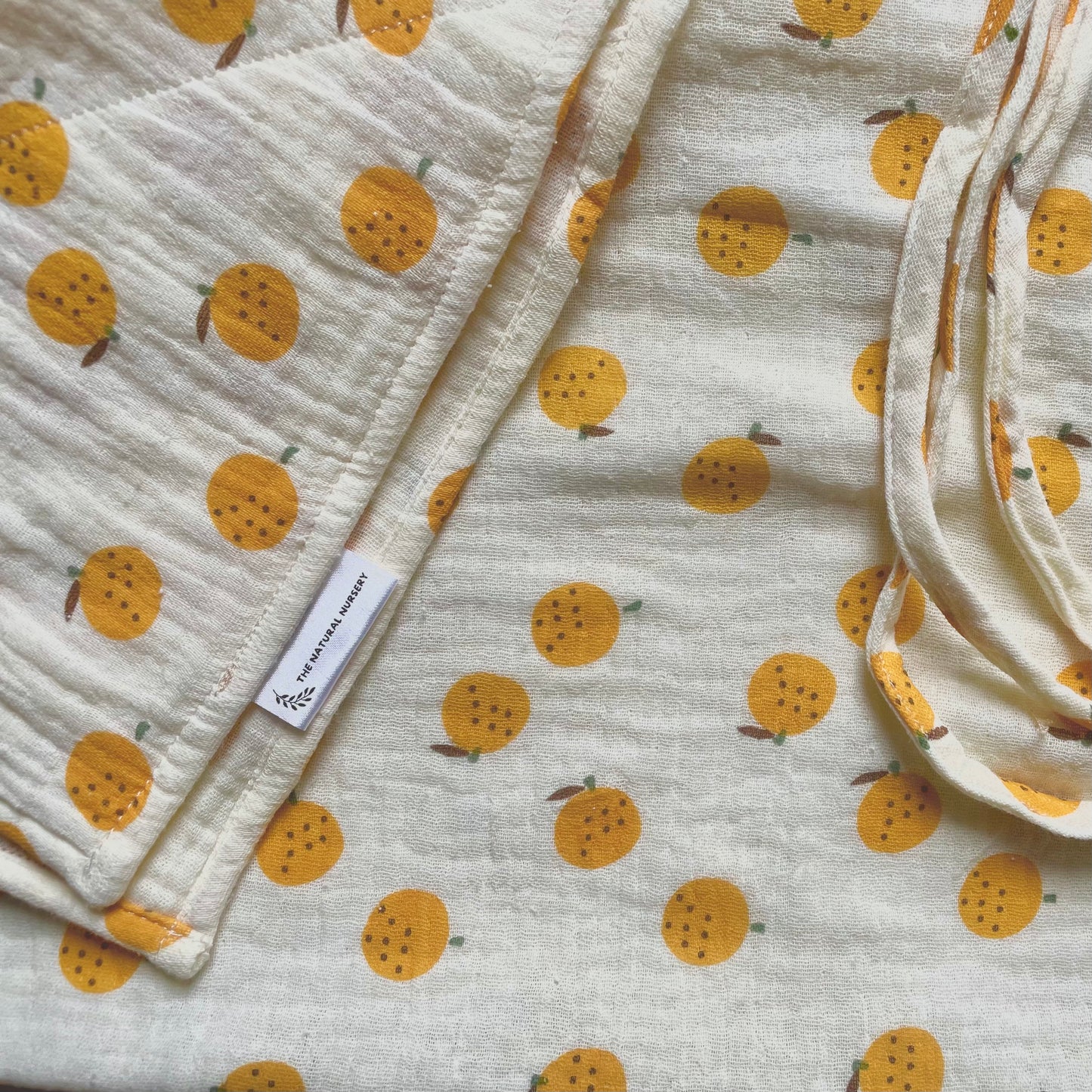 Cotton nursing cover - oranges print