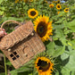 Panier maison en rotin