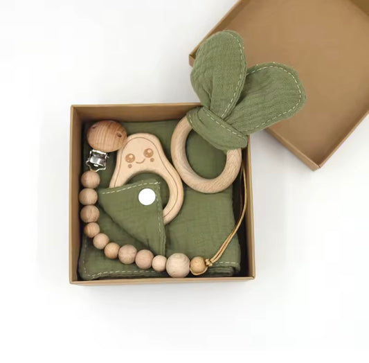 3 Piece Baby Gift Set - Avocado