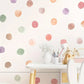 Pastel Spot Watercolour Wall Stickers