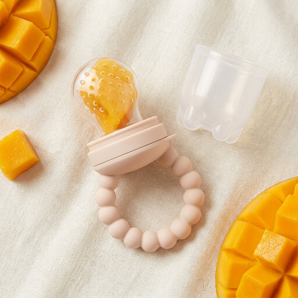 Mango weaning dummy lifestyle — Natural Nursery natural silicone soother