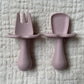Premier set de couverts - mauve doux