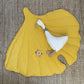 Yellow leaf playmat