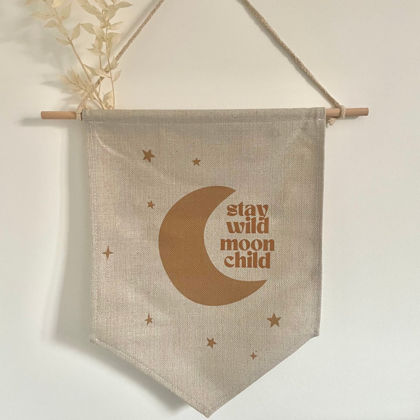 Drapeau enfant lune 